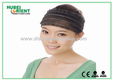 Comfortable Household White / Black Nonwoven Hair Band With Good Elasticity