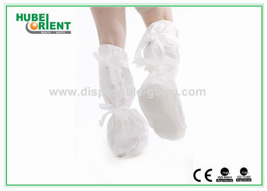 Medical Non Slip Waterproof PP CPE Shoe Cover With PVC Sole