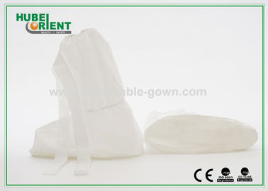 Medical Non Slip Waterproof PP CPE Shoe Cover With PVC Sole