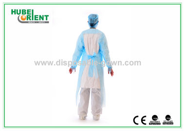 Anti-Dust Blue Disposable use Protective Gowns with thumb cuffs/Safety Protective Clothing