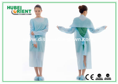 Protective & Waterproof Disposable Use CPE Gown With Thumb Loop for protect body from pollution
