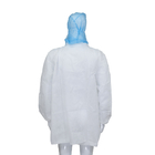 Adult Size Disposable Non Woven/SMS/Tyvek Lab Coats With Snaps Closure