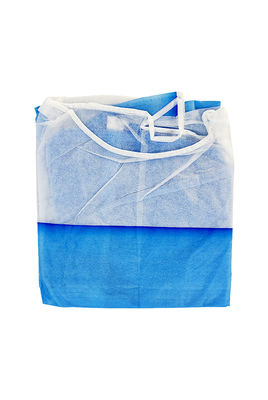 Oil-Resistance Disposable PP+PE Gown With Elastic Cuffs For food industry