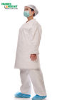 Medical Protective Disposable Tyvek Lab Coat With Zipper And Elastic Cuffs for factory use
