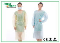 Polypropylene Non Woven Isolation Gowns Disposable With Long Sleeve And Elastic Wrist