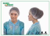 Disposable PP Nonwoven Mob Cap Bouffant Headcover With Double Elastic