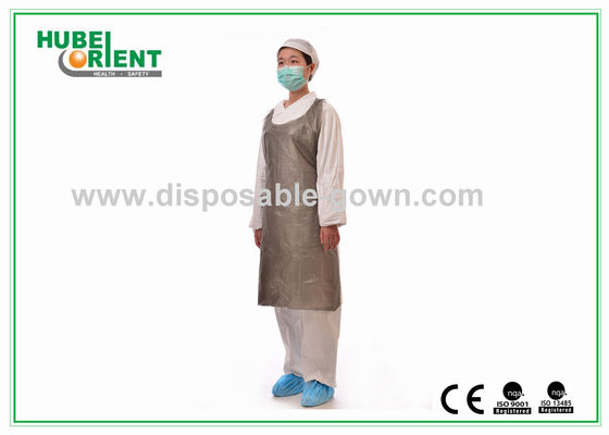 Eco-friendly Blue Disposable Use Plastic Aprons With Embossed Or Smooth Surface For Factory